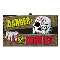 Cartaz Danger Zombies 46,5 x 27 cm