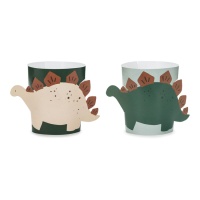 Decoração dinossauro para copos - 6 unidades