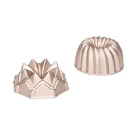 Formas de alumínio para bundt em formas pontiagudas e arredondadas 10 cm - Patisse - 2 unidades