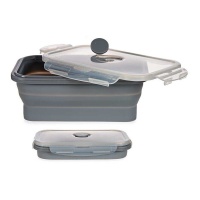 Copo retangular de silicone Tupperware de 800 ml