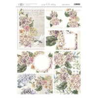 Papel de arroz Vintage Hydrangea 29,7 x 42 cm - Artis decor - 1 pc.