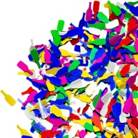 Frascos de confettis em cores sortidas de 20 gr.