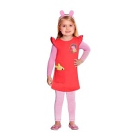 Fato de Peppa Pig com cauda para criança