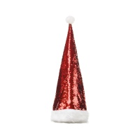 Chapéu de Pai Natal com lantejoulas 70 cm