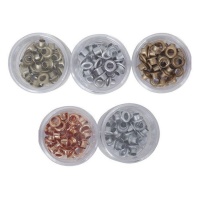Ilhós de 0,5 cm em tons metálicos - Artis decor - 150 unid.