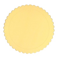 Base para torta de 30 x 30 x 0,1 cm dourada