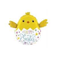 Balão Happy Easter Chick 61 x 53 cm - Grabo
