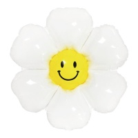 Balão Flor de Margarida Sorridente 68 cm