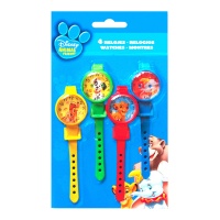 Relógios de desenhos animados da Disney com jogo de bolas - 4 unid.