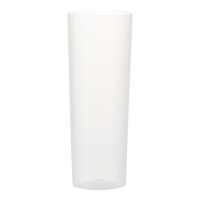 Copos de plástico transparentes para tubos de 300 ml - 10 unid.