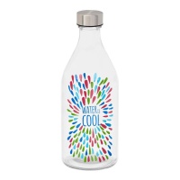 Garrafa de 1 L Water is Cool com tampa de aço