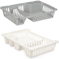 Suporte para pratos 40 x 29,5 x 8 cm cinzento ou branco - 1 peça