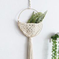 Kit Teça Comigo de suporte de vasos em macramé - Casasol