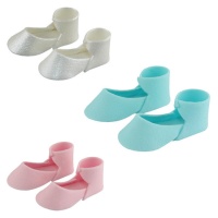 Figuras de açúcar de sapatos de bebé - PME - 2 unidades