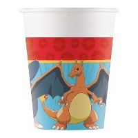 Copos Pokémon de 200 ml - 8 unidades
