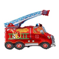Balão Motor de Bombeiros 78 cm - Festa Conver