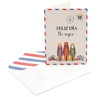 Cartão de felicitação natalina com Reis Magos - 1 unidade