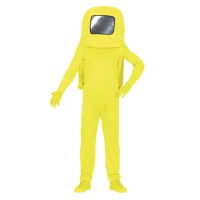 Roupa de Astronauta Amarelo para adultos