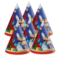 Chapéus Sonic The Hedgehog - 6 pcs.