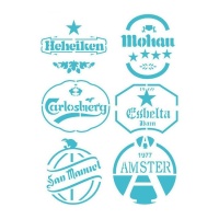 Stencil cerveja 20 x 28,5 cm - Artis decor - 1 unidade
