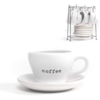 Chávena de café de 100 ml Café branco - 6 serviços
