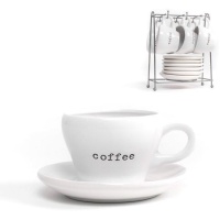 Chávena de café 100 ml Café branco - 6 serviços