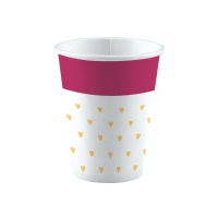 Copos em forma de coração Everyday Love 250 ml - 8 unid.