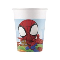 Copos Aranha 200 ml - 8 peças