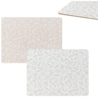 Individual de Mesa em Cortiça 40 x 30 cm com Folhas - 1 Unidade