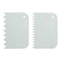 Espátula decorativa dentada 12 x 8,5 cm - Decora - 2 unidades