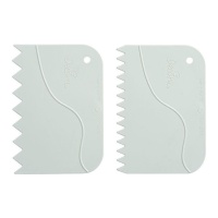 Espátula dentada decorativa 12 x 8,5 cm - Decorativo - 2 unidades