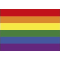 Oblea comestível LGBTI de 21 x 14,8 cm