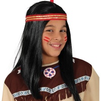 Peruca de índio infantil