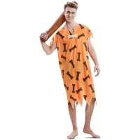 Fato de homem das cavernas laranja para homem