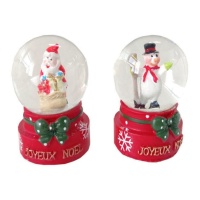 Globo de neve com figura 4,5 x 6,2 cm - 1 peça