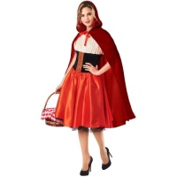 Fato de conto de fadas do Capuchinho Vermelho para mulher