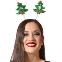 Fita para a cabeça em forma de árvore de Natal