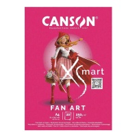 Bloco de notas A4 250 g/m² XSmart Fan Art Pad - Canson - 20 páginas