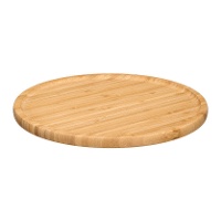 Bandeja redonda de bambu 30 x 30 cm para aperitivos