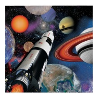 Guardanapos Outer Space 16,5 x 16,5 cm - 16 unidades