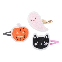 Grampos de cabelo Halloween - 3 peças