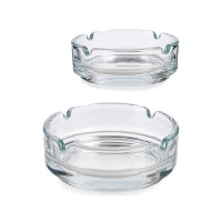 Cinzeiro de 9 cm transparente - 2 unidades