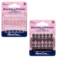 Rebites de plástico 0,7 cm - Bainha - 12 pares