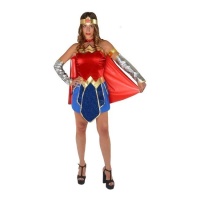 Roupa Wonder Woman com capa para mulheres
