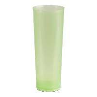 Copos de tubo coloridos de 300 ml de plástico - 6 unidades