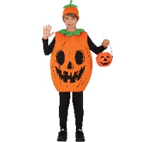 Fantasia de abóbora de Halloween infantil