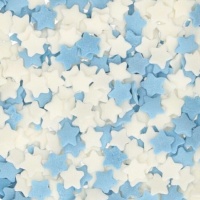 Estrelas azuis e brancas 55 gr - FunCakes