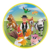 Pratos Zenon's Farm 18 cm - 8 unidades