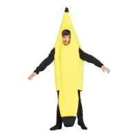 Fato de banana amarelo para criança