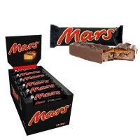 Chocolate de leite Mars com caramelo - 24 unidades